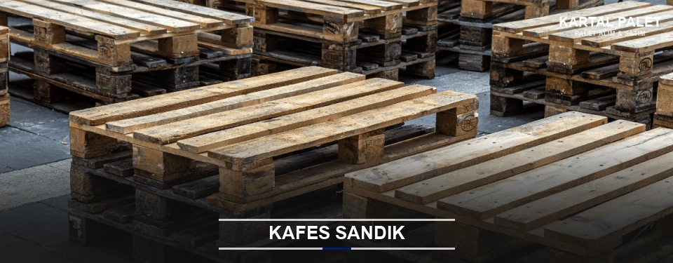 Kartal Ahşap Kafes Sandık